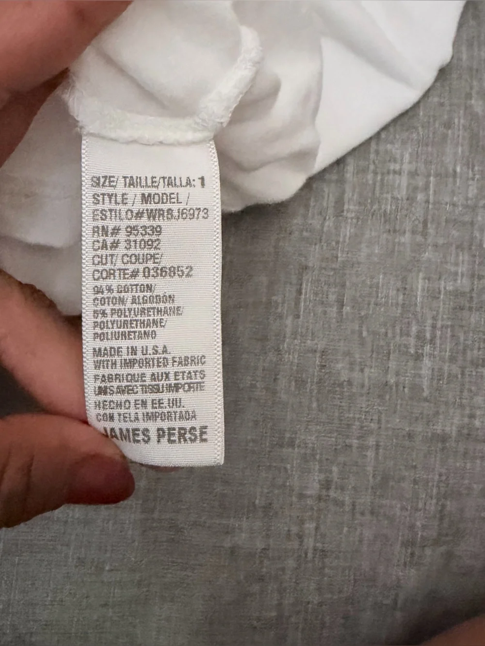 James Perse Rushed T-Shirt Dress NWT Size 1 XS/S